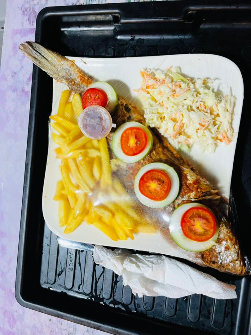 Fish BBQ and chips